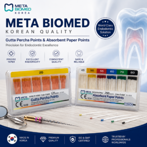 فروش ویژه پکیج گوتا پرکا و کن کاغذی برند Meta Biomed
